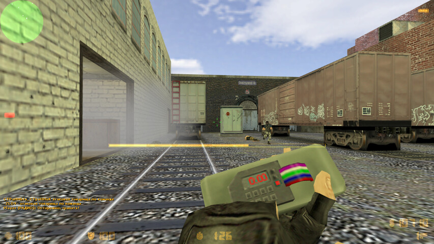 Установка бомбы на de_train в CS 1.6