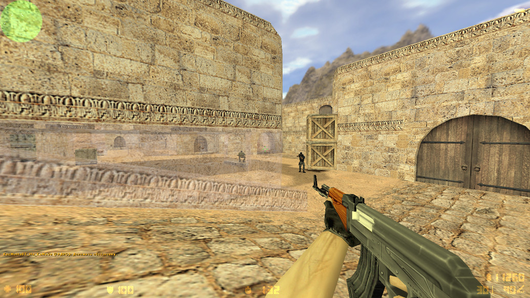 CS 1.6 с прозрачными стенами для прострелов