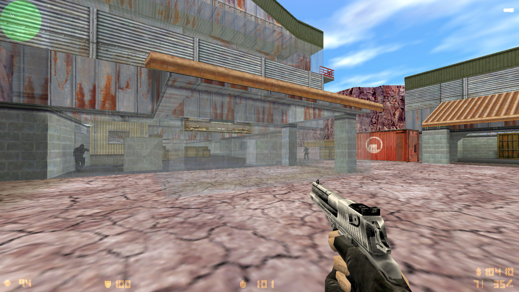 CS 1.6 с прозрачными стенами для прострелов