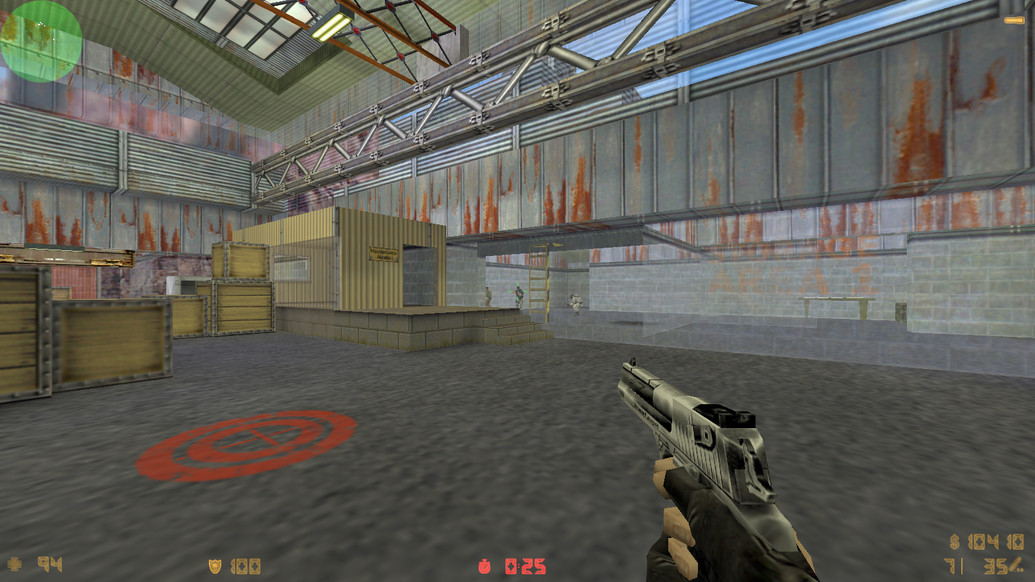 CS 1.6 с прозрачными стенами для прострелов