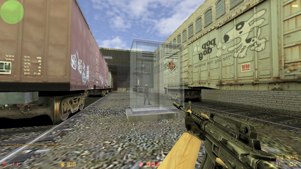CS 1.6 с прозрачными стенами для прострелов
