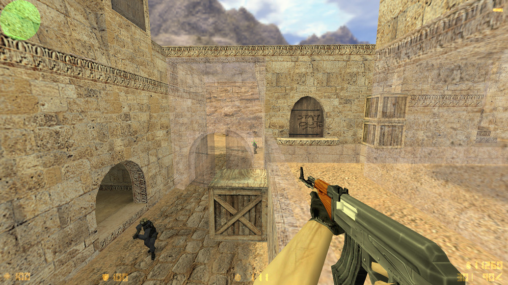 CS 1.6 с прозрачными стенами для прострелов