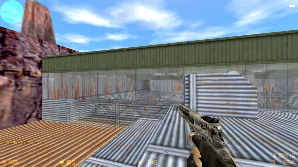 CS 1.6 с прозрачными стенами для прострелов