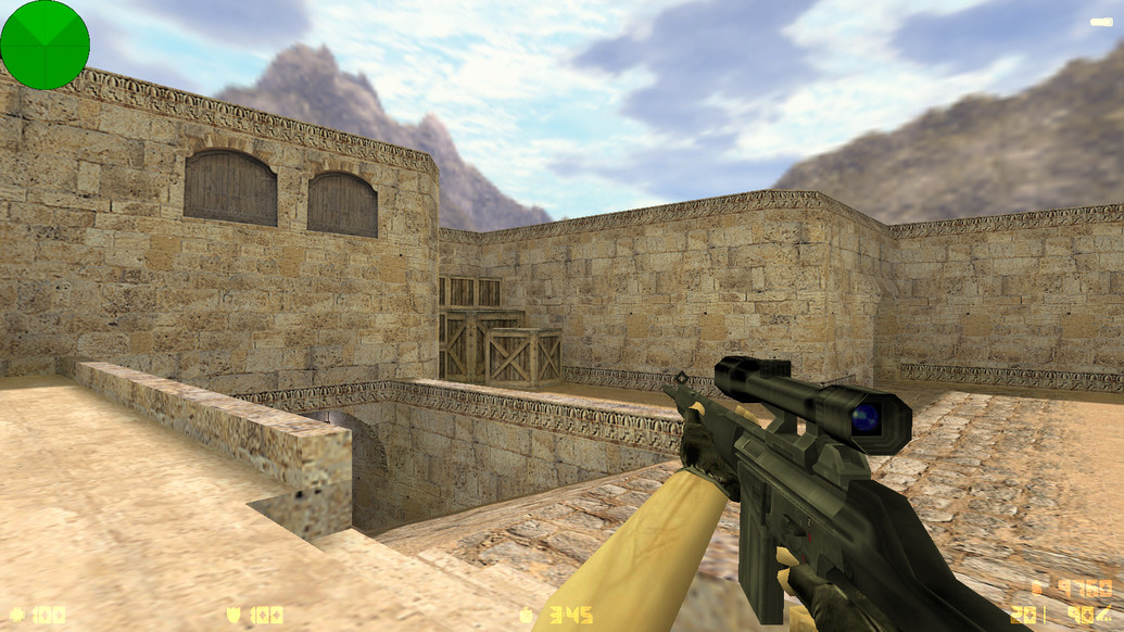CS 1.6 с вытянутыми руками