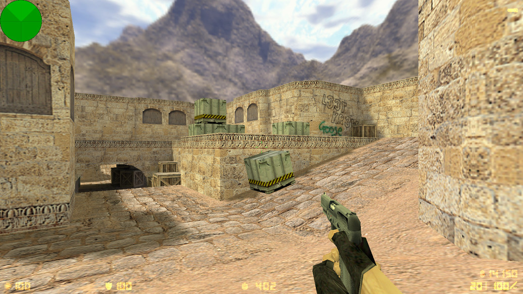 CS 1.6 с вытянутыми руками