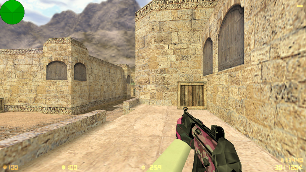 CS 1.6 с вытянутыми руками