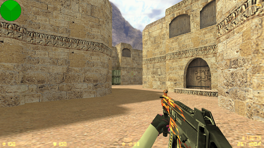 CS 1.6 с вытянутыми руками