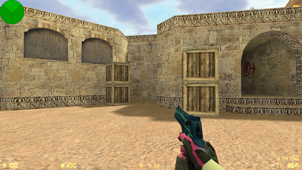 CS 1.6 с вытянутыми руками