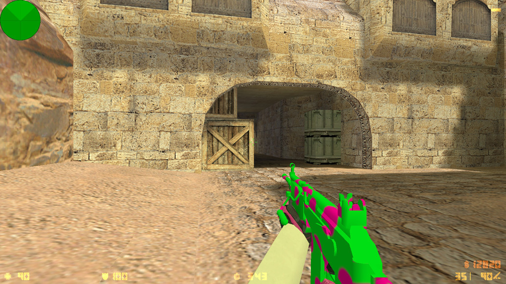 CS 1.6 с вытянутыми руками