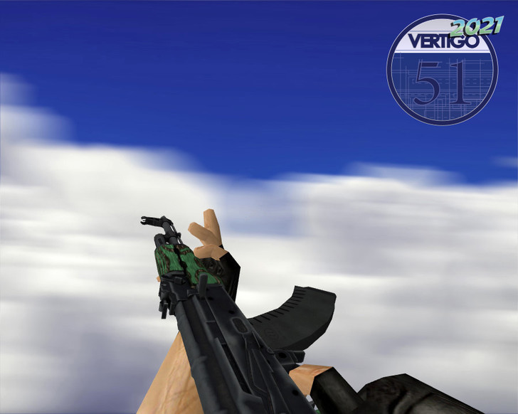 «AK-47 | Зелёный глянец (Green Laminate)» для CS 1.6