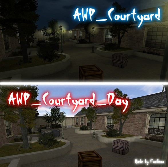 «awp_courtyard» для CS 1.6