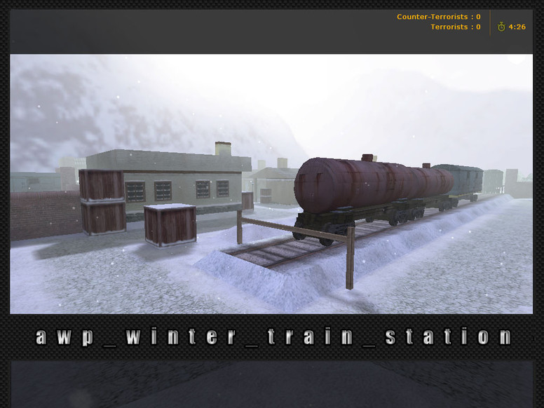 «awp_winter_train_station» для CS 1.6