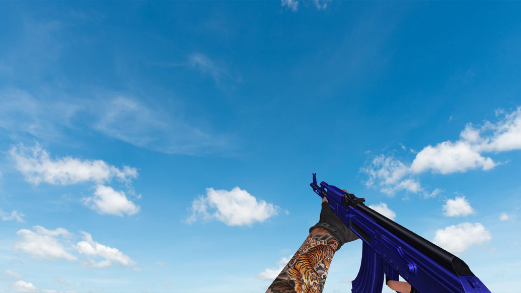 «Blue Weapons With Tattoo» для CS 1.6