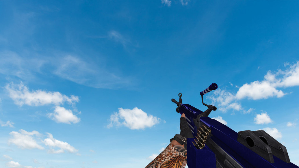 «Blue Weapons With Tattoo» для CS 1.6