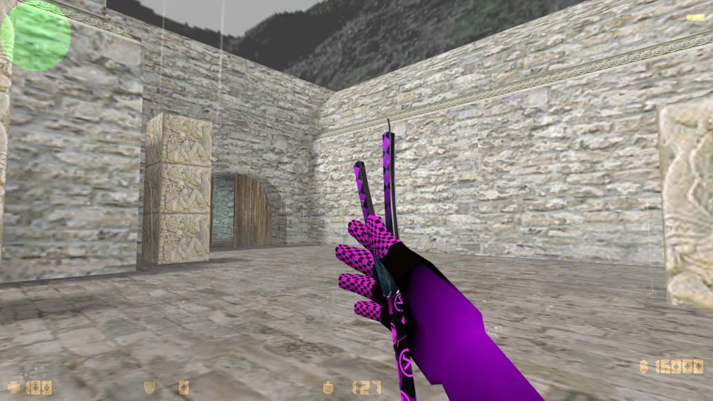 «Нож-бабочка Purple Error» для CS 1.6