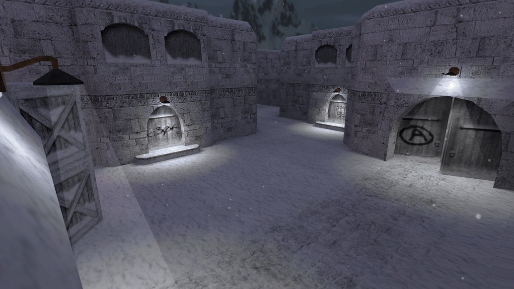 «de_dust2_2x2_winter16» для CS 1.6