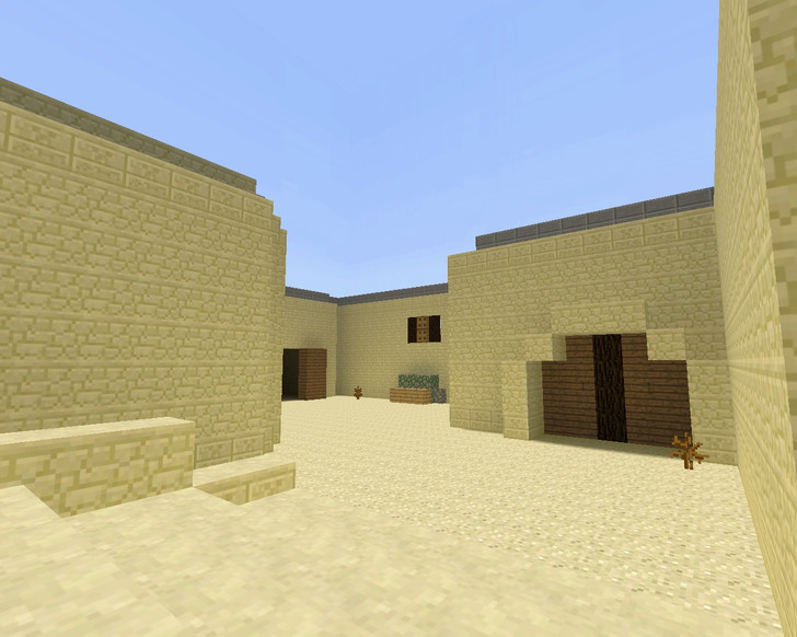 «de_dust2_minecraft» для CS 1.6