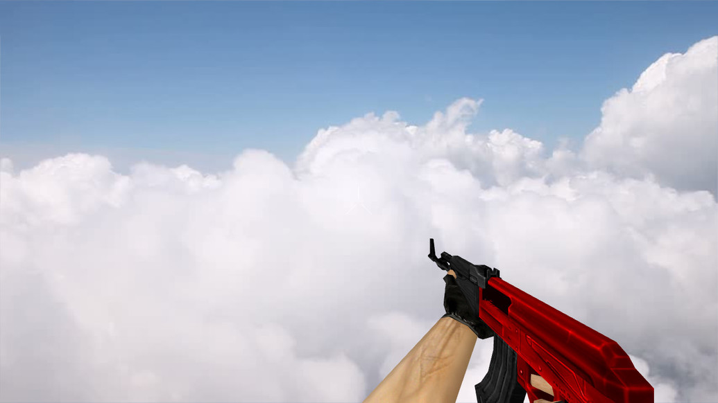 «Default AK-47 Ultimate Red» для CS 1.6