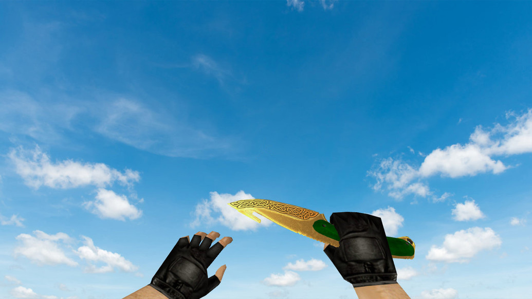 «Нож с лезвием-крюком «Легенды» (Default Gloves)» для CS 1.6