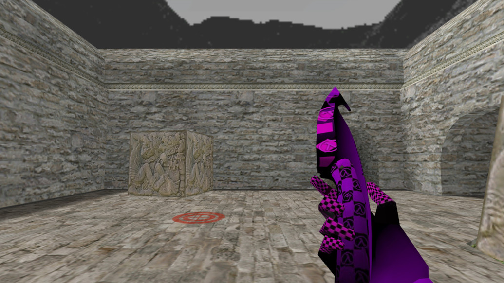 «Нож с лезвием крюком Purple Error» для CS 1.6