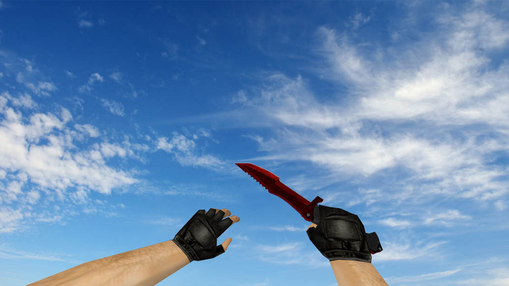 «Охотничий нож Knife «Кровавая паутина»» для CS 1.6