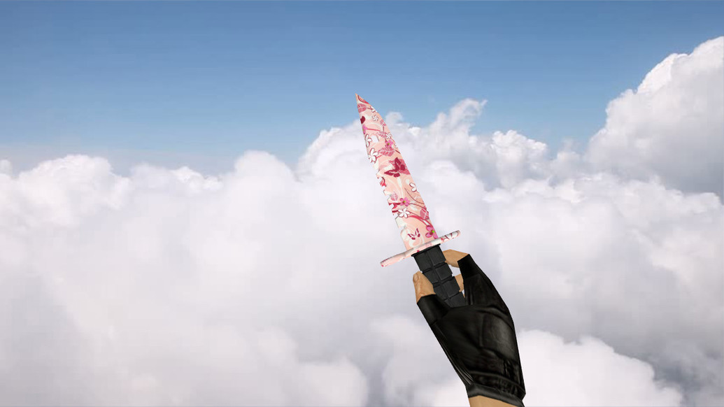 «Штык-нож М9 «Розовые цветы»» для CS 1.6