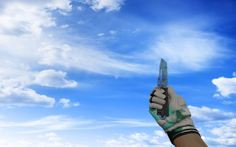 «☆ Паракорд-нож | Поверхностная закалка (403 паттерн Blue Gem)» для CS 1.6