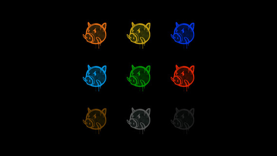 Граффити свинья в кс